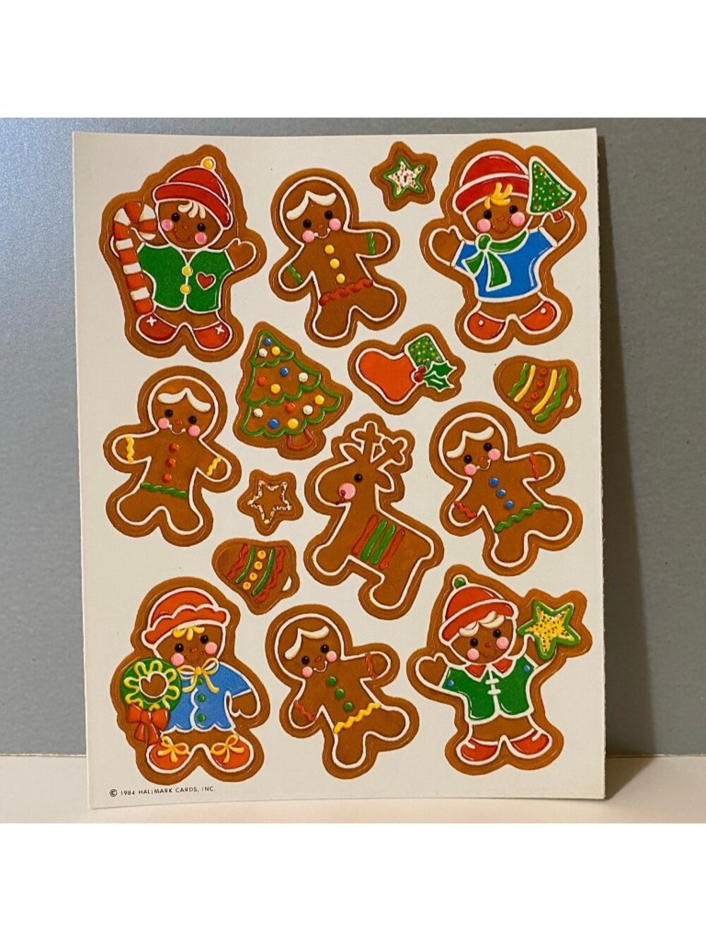 Vintage Hallmark 1984 Gingerbread Scratch ‘N Sniff Stickers